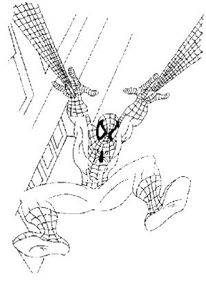 Immagine del fumetto dell'uomo ragno